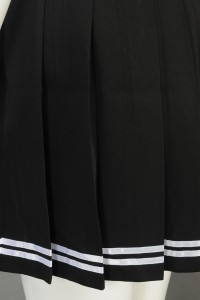 GH205 manufacturing bust cheerleading skirt custom pleated cheerleading skirt rehearsal invisible zipper cheerleading skirt supplier  a line cheer skirt detail view-3